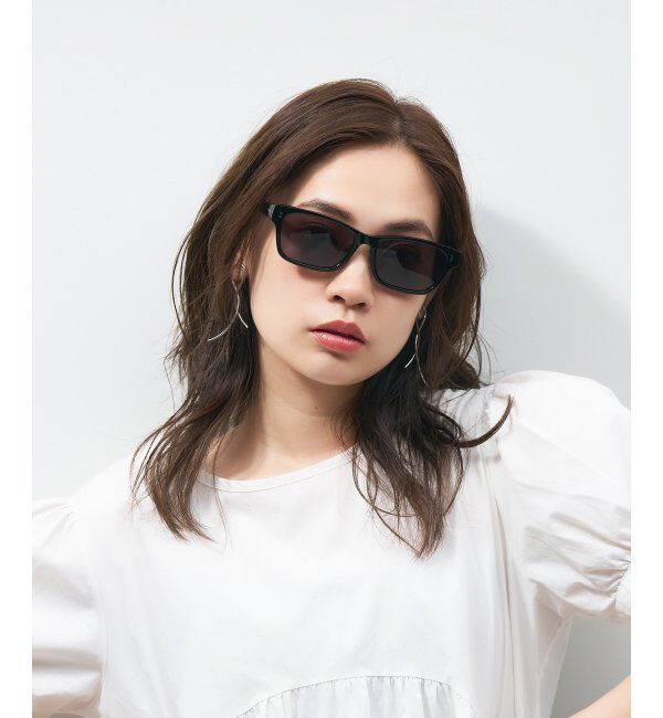  「ウェリントン型 サングラス 大きめフレーム 紫外線対策 UVカット ユニセックス」|サングラス|