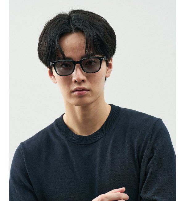  「SUNCUTGlasses/UV100%CUT サングラス レザー調 ラバーテンプル 紫外線対策 UV対策 UVカット ズレ落ち防止」|サングラス|