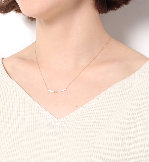 JUPITER「【K10】リボンバーネックレス」|ネックレス|