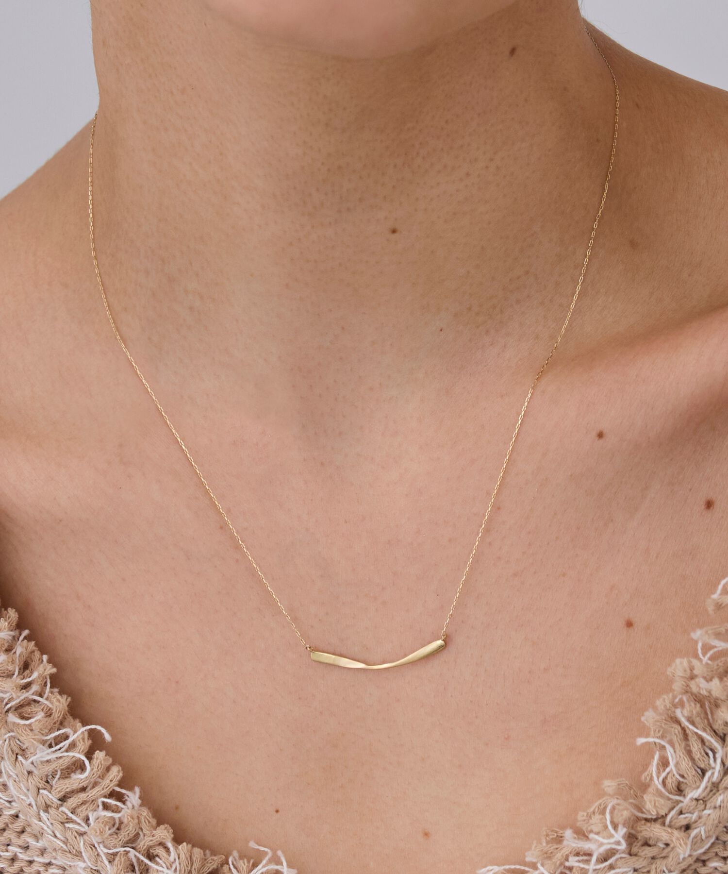 JUPITER「【K10】リボンバーネックレス」|ネックレス|