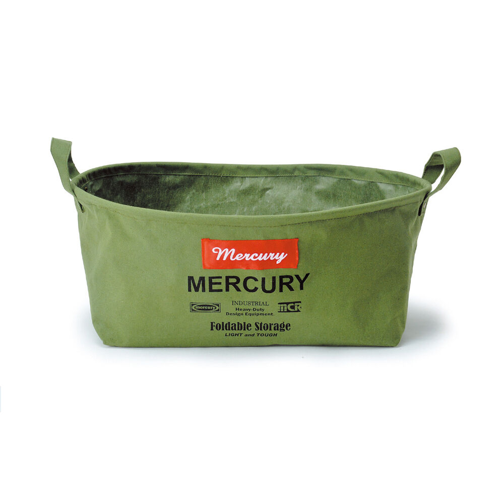 MERCURY「マーキュリー キャンバスバケツ 通販 収納ボックス 布 キャンバス 折りたたみ おしゃれ 雑貨」|その他|グリーン1