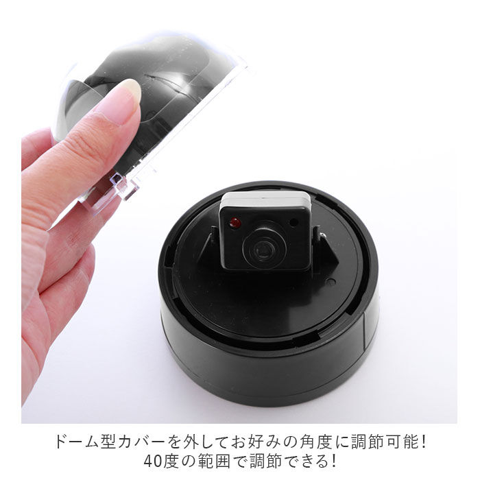 BACKYARD FAMILY「防犯カメラ ダミー 通販 家庭用 屋外 ワイヤレス 設置 監視 センサー ライト ドーム型 LED」|その他|