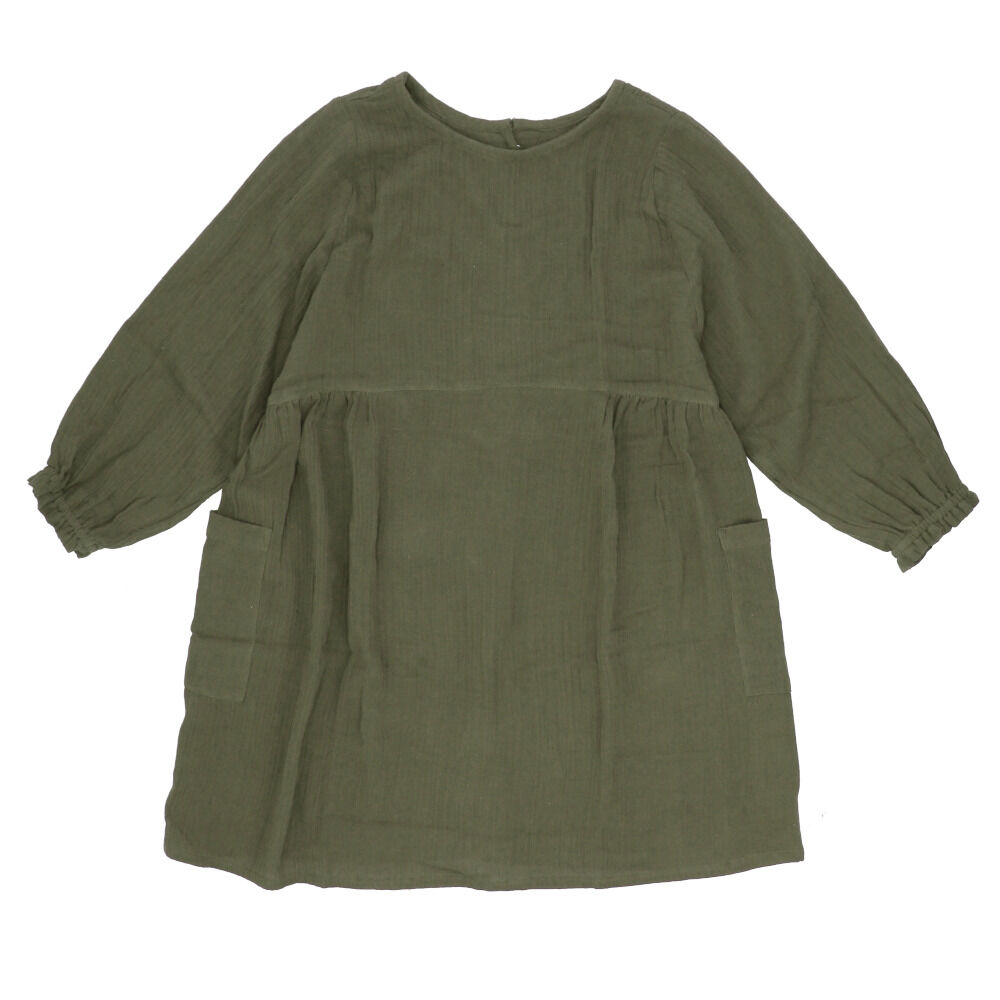 BACKYARD FAMILY「割烹着 おしゃれ 通販 エプロン 保育士 かっぽう着 かっぽうぎ レディース 大人かわいい 無地」|その他|グリーン1