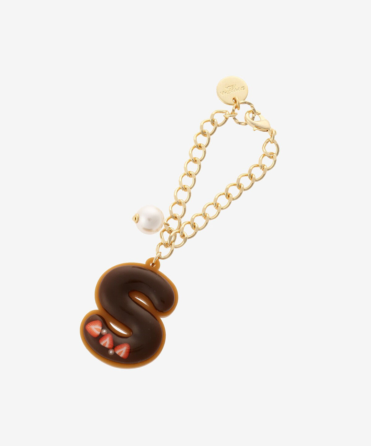 Samantha Vega「クッキーイニシャルチャーム(S)」|チャーム・キーホルダー|ゴールド