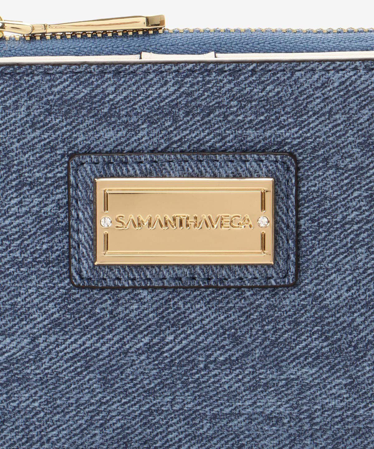 Samantha Vega「デニム調ミニマム折財布」|財布|