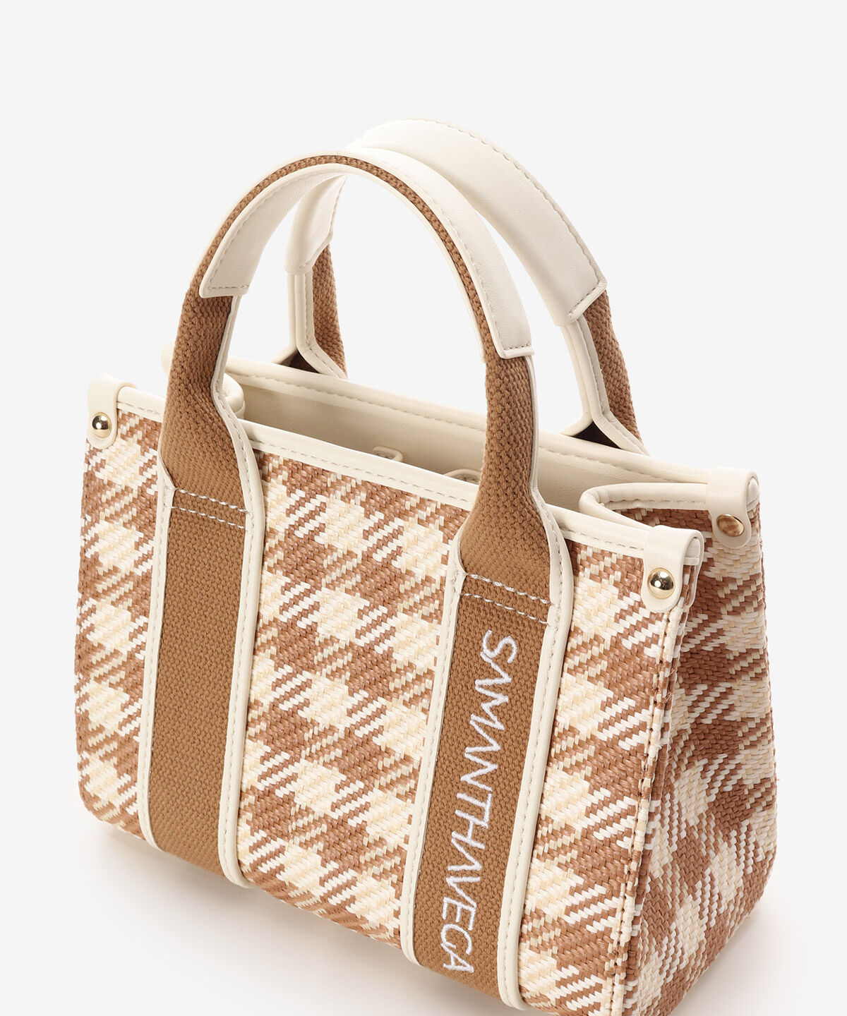 Samantha Vega「ロゴテープギンガムチェックショルダーバッグ（ミニ）」|ショルダー・メッセンジャー|