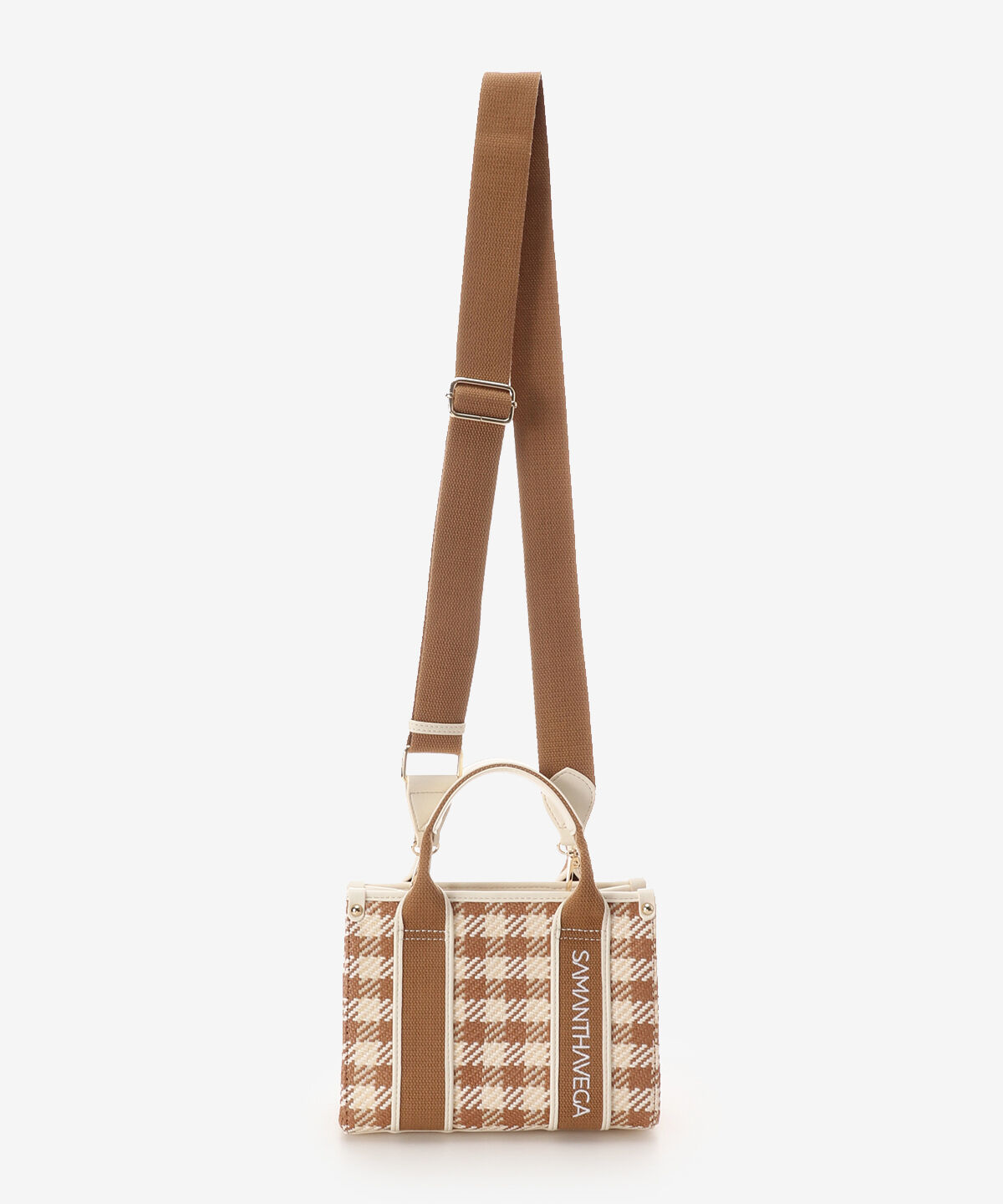 Samantha Vega「ロゴテープギンガムチェックショルダーバッグ（ミニ）」|ショルダー・メッセンジャー|