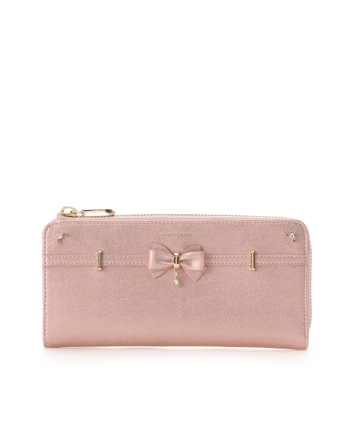 Samantha Vega「アクセントリボンラメ長財布」|財布|ピンク