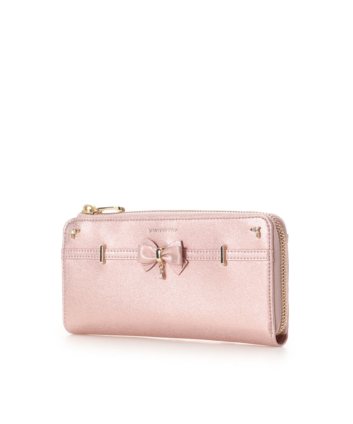 Samantha Vega「アクセントリボンラメ長財布」|財布|