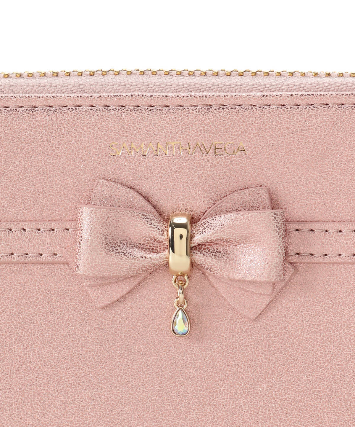 Samantha Vega「アクセントリボンラメ長財布」|財布|