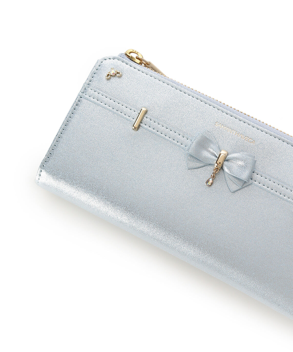 Samantha Vega「アクセントリボンラメ長財布」|財布|