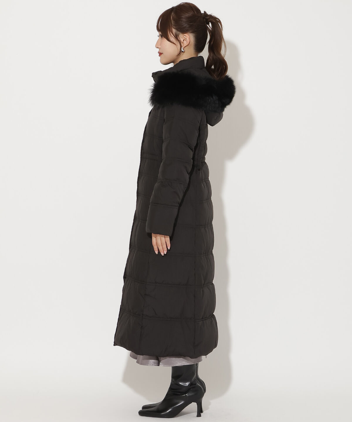 アンドクチュール「FOXファー付きスーパーロングダウン」|ダウン|