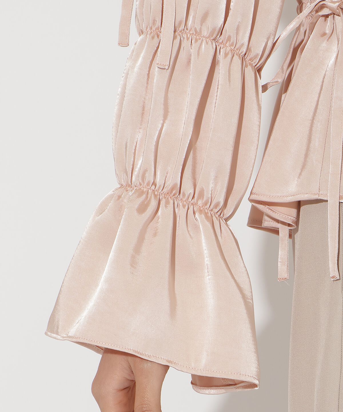 アンドクチュール「ウエストシャーリングブラウス」|シャツ・ブラウス|