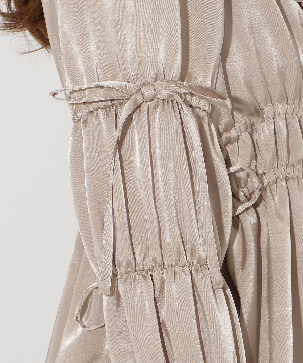 アンドクチュール「ウエストシャーリングブラウス」|シャツ・ブラウス|