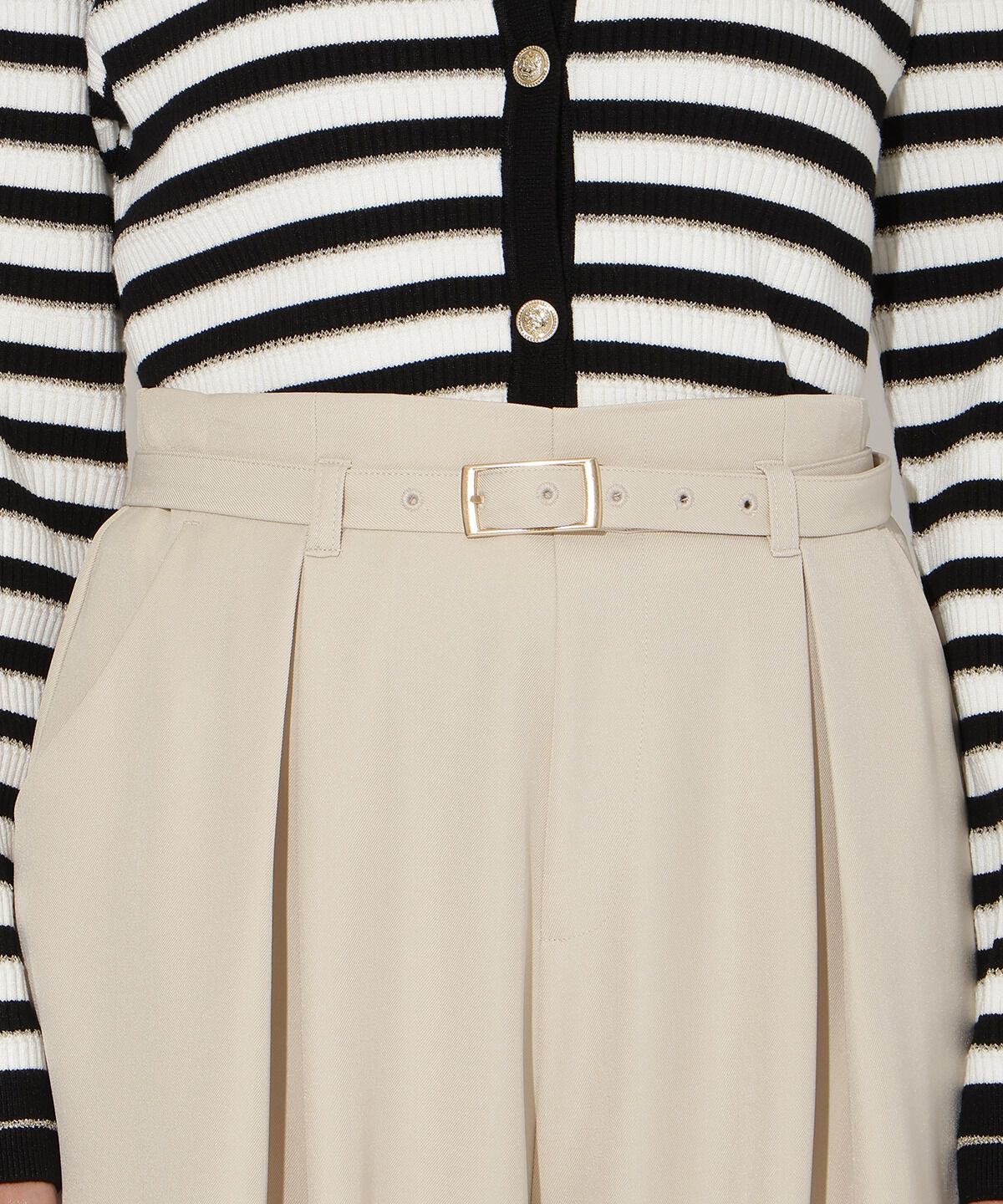 アンドクチュール「タックワイドパンツ」|その他|