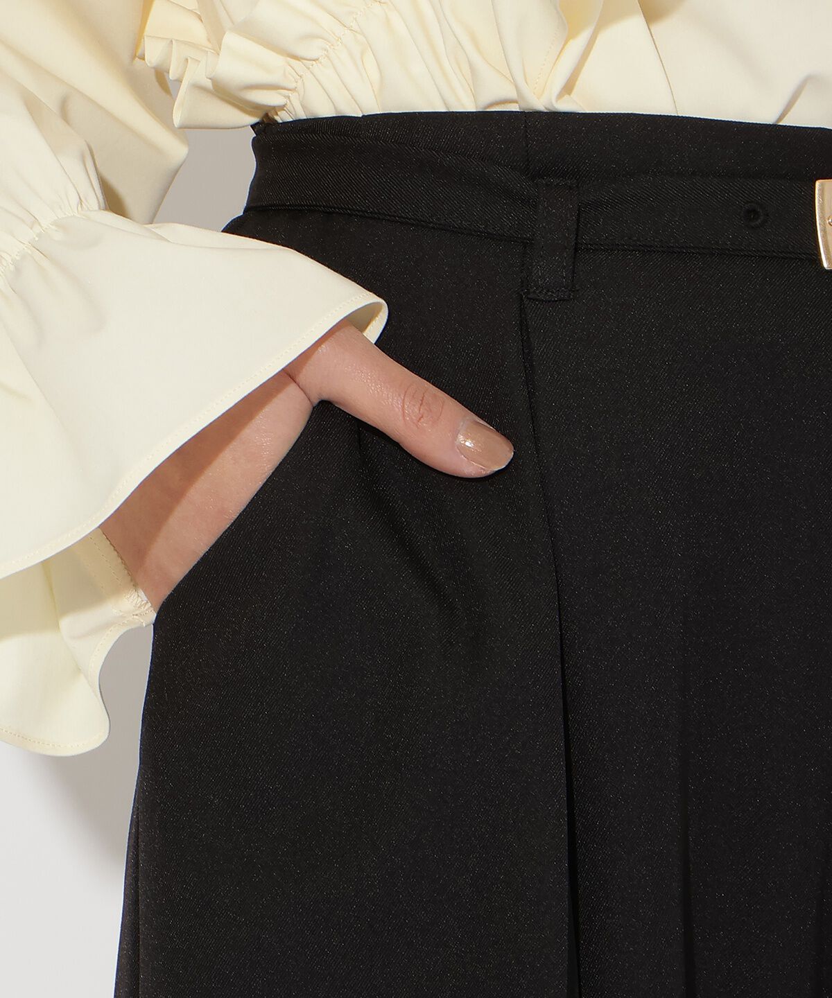 アンドクチュール「タックワイドパンツ」|その他|