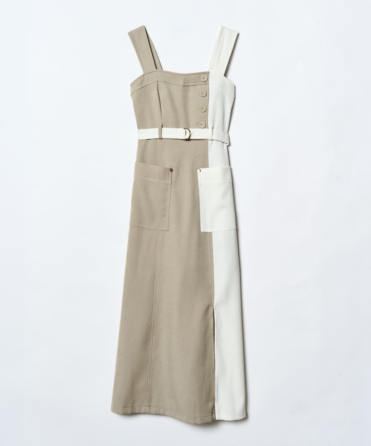 REDYAZEL「バイカラージップジャンスカ」|ジャンパースカート|