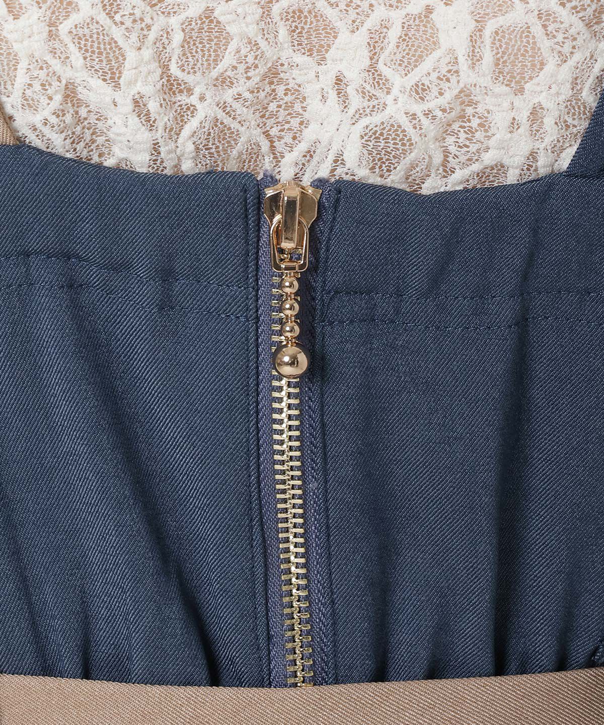 REDYAZEL「バイカラージップジャンスカ」|ジャンパースカート|