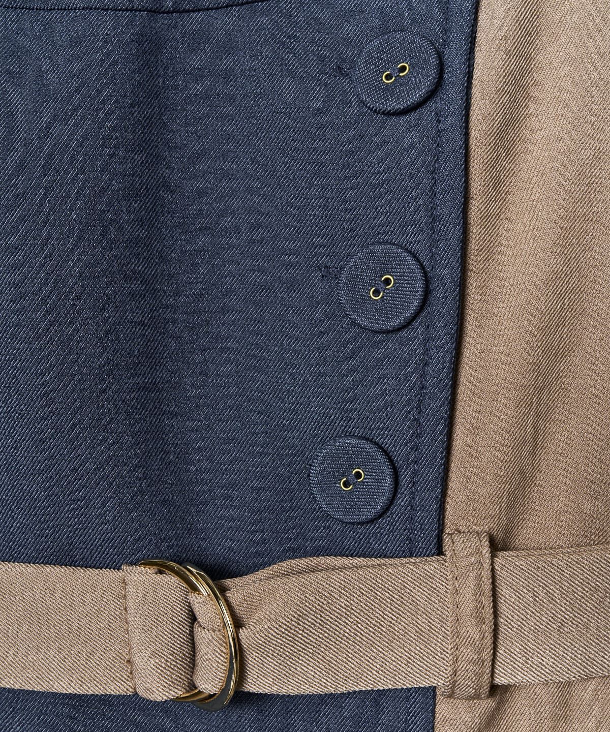 REDYAZEL「バイカラージップジャンスカ」|ジャンパースカート|