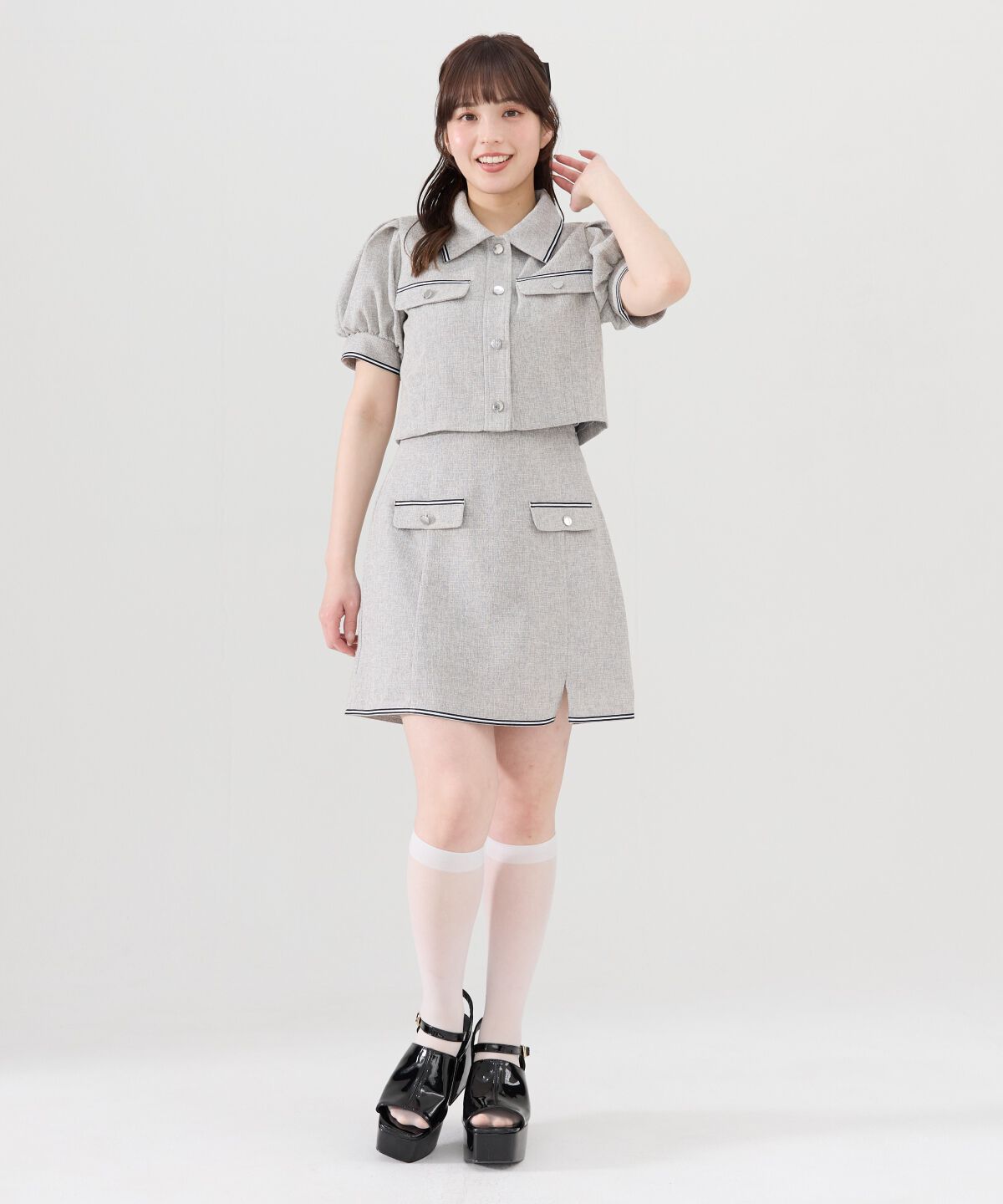 REDYAZEL「サマーツイードカジュアルセットアップ」|ワンピース|