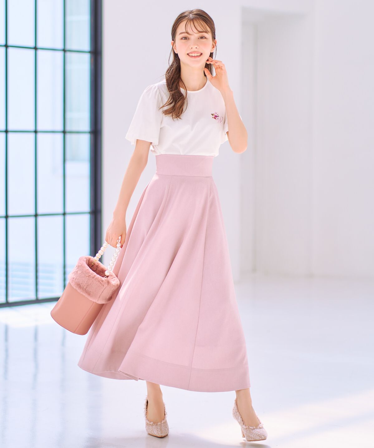 WILLSELECTION「バックレースアップフレアスカート」|フレア|