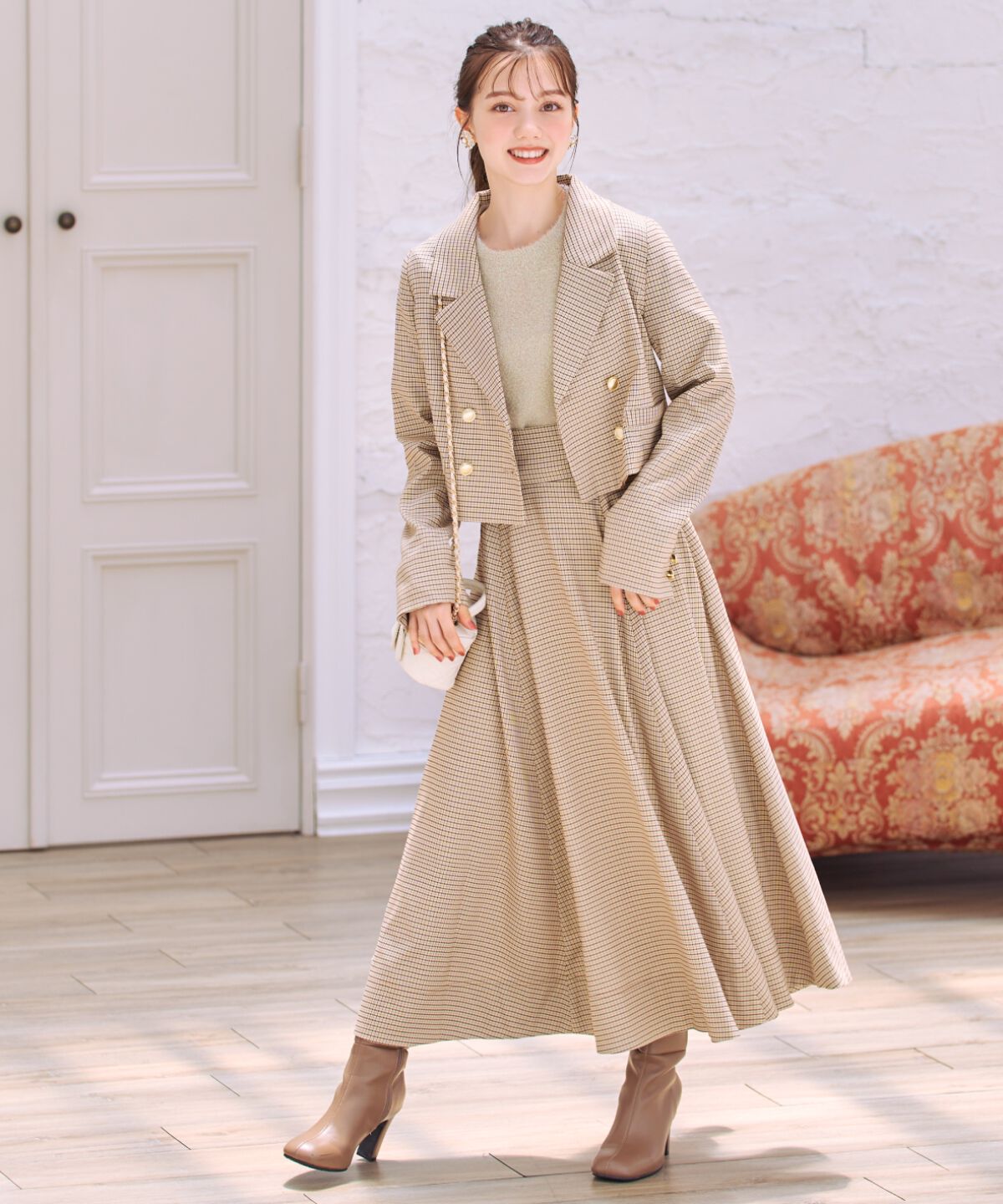 WILLSELECTION「バックレースアップフレアスカート」|フレア|