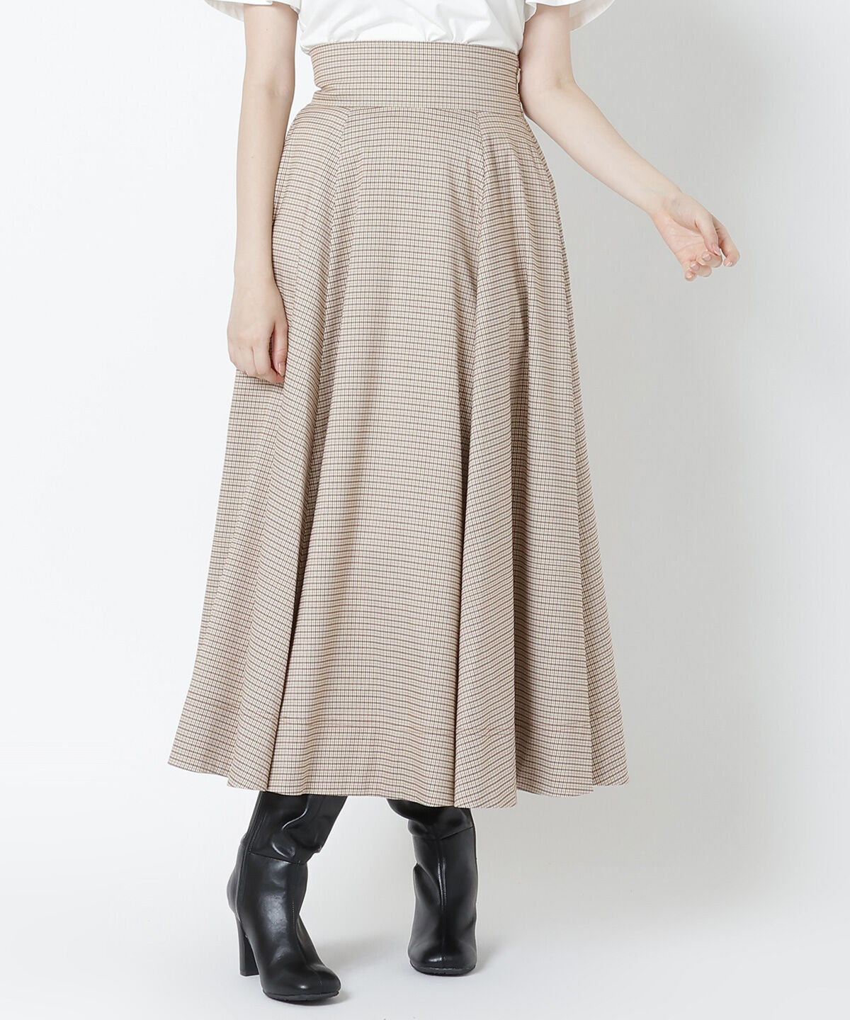 WILLSELECTION「バックレースアップフレアスカート」|フレア|