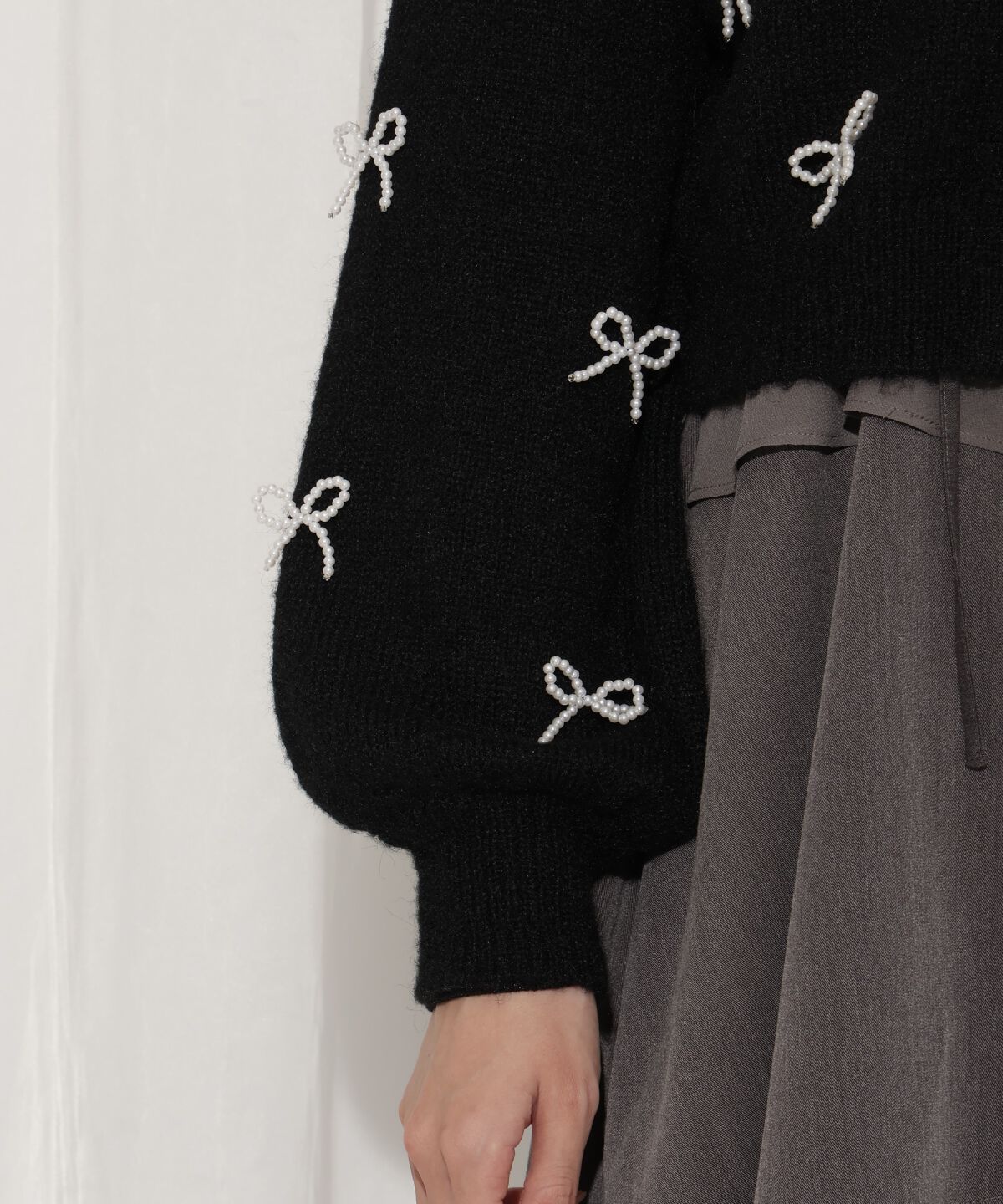 WILLSELECTION「リボンパーツ付きカーディガン」|カーディガン|