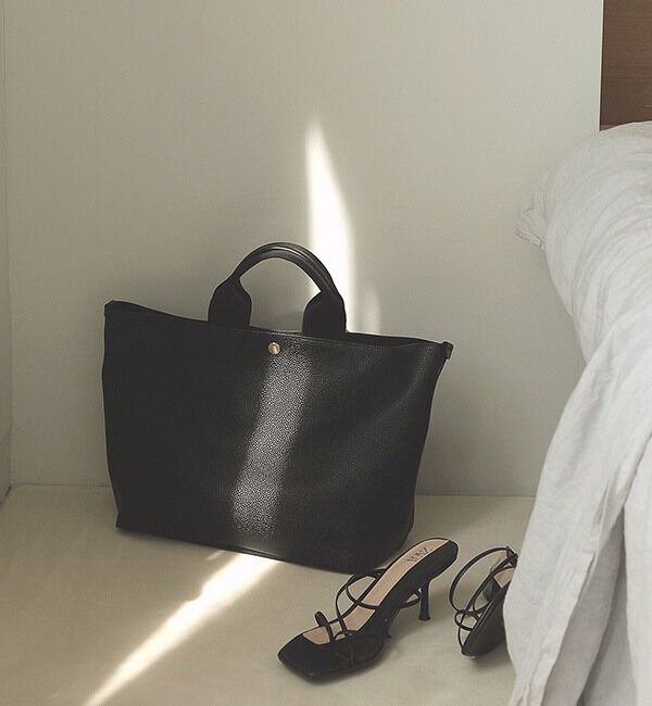 TOPKAPI BREATH「スコッチグレイン ネオレザー A4 トートバッグ プレーン」|トートバッグ|