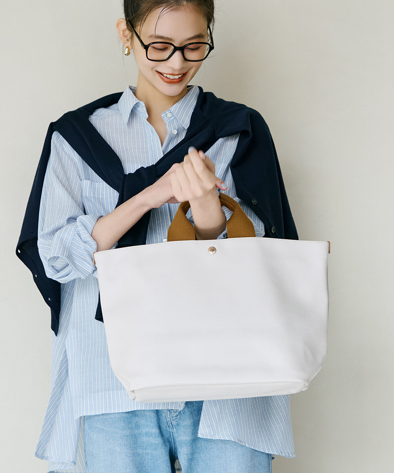 TOPKAPI BREATH「スコッチグレイン ネオレザー A4 トートバッグ プレーン」|トートバッグ|