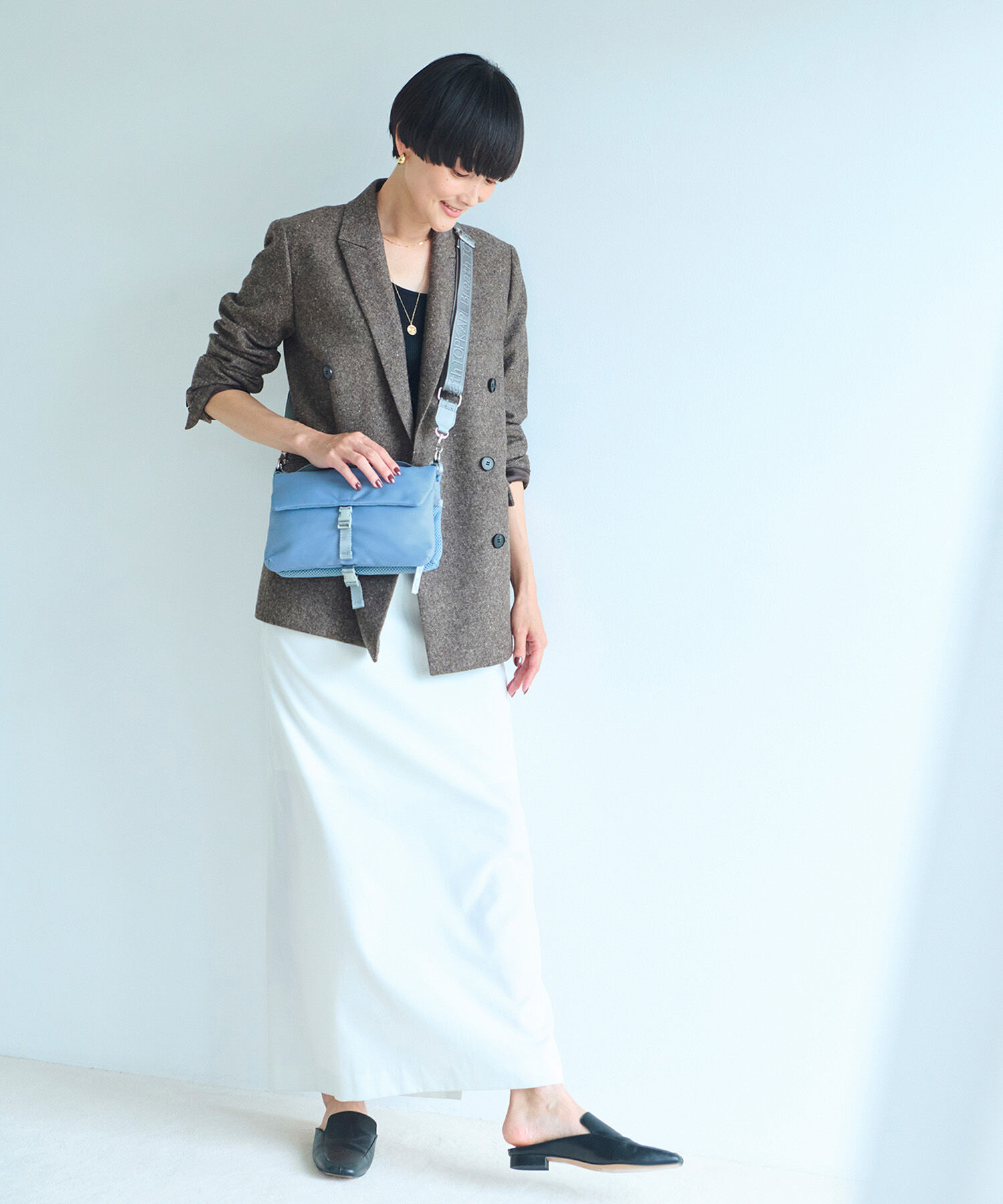 TOPKAPI BREATH「【Breath TOPKAPI】Freely フリーリー ナイロン ロゴテープ ショルダーバッグ / サコッシュ」|ショルダー・メッセンジャー|