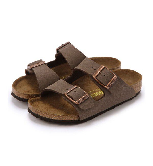 BIRKENSTOCK「【ビルケンシュトック】アリゾナ/モカ ビルコフロー ヌバックレザー/サンダル キッズ」|サンダル|