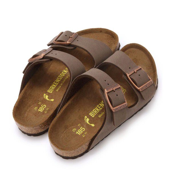 BIRKENSTOCK「【ビルケンシュトック】アリゾナ/モカ ビルコフロー ヌバックレザー/サンダル キッズ」|サンダル|