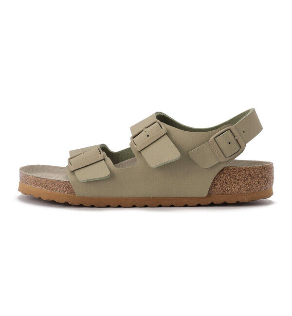 BIRKENSTOCK「【ビルケンシュトック】ミラノ ソフトフットベッド/フェイディド カーキ ビルコフロー/サンダル メンズ」|サンダル|