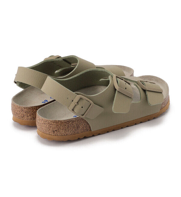 BIRKENSTOCK「【ビルケンシュトック】ミラノ ソフトフットベッド/フェイディド カーキ ビルコフロー/サンダル メンズ」|サンダル|