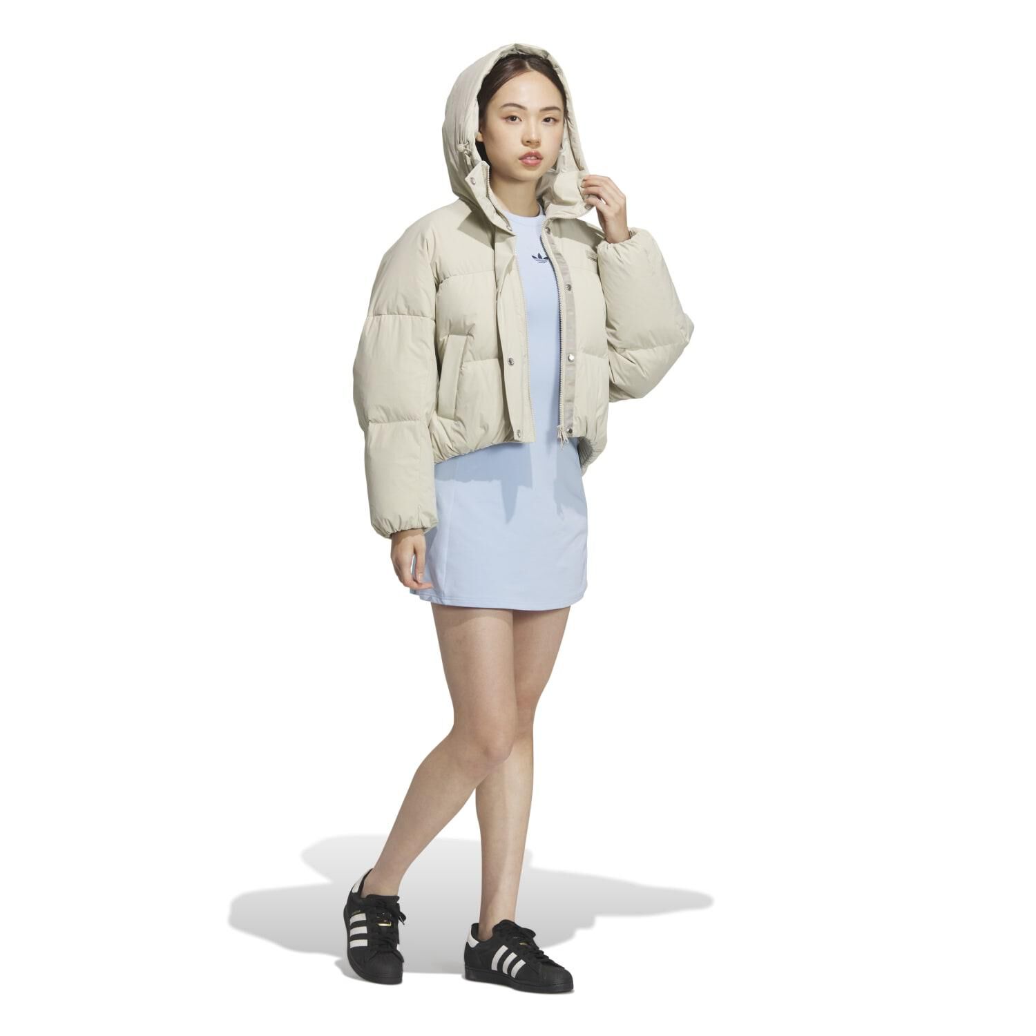 adidas「【ADIDAS ｳｪｱ】W PUFFER CROP DOWN」|ポロシャツ|