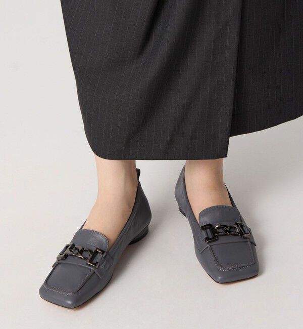 ODETTE E ODILE「ギャザービットモカ フラット15&uarr;」|ローファー|