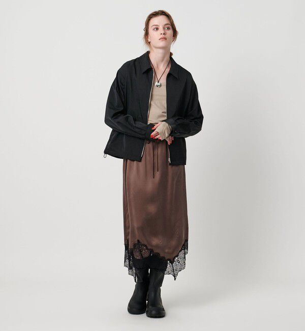 ASTRAET「＜ASTRAET＞ナイロン スソドローコード ジップブルゾン」|シャツ・ブラウス|