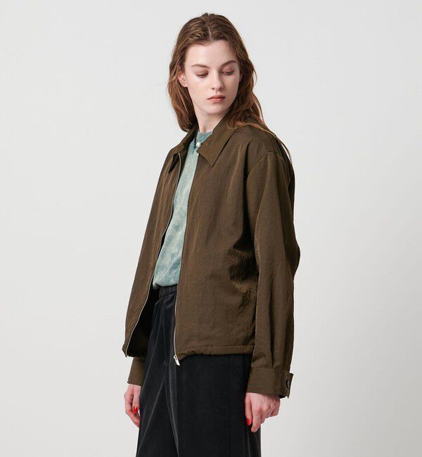 ASTRAET「＜ASTRAET＞ナイロン スソドローコード ジップブルゾン」|シャツ・ブラウス|DK.BROWN