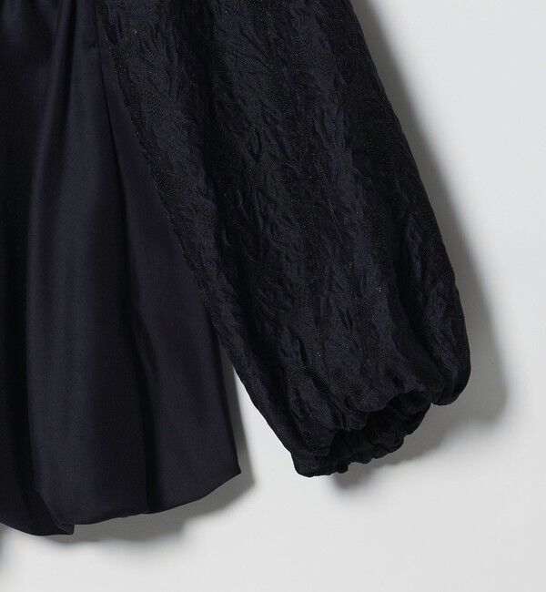 UNITED ARROWS「GISHA 2トーン ジャガード ジャケット」|ノーカラージャケット|