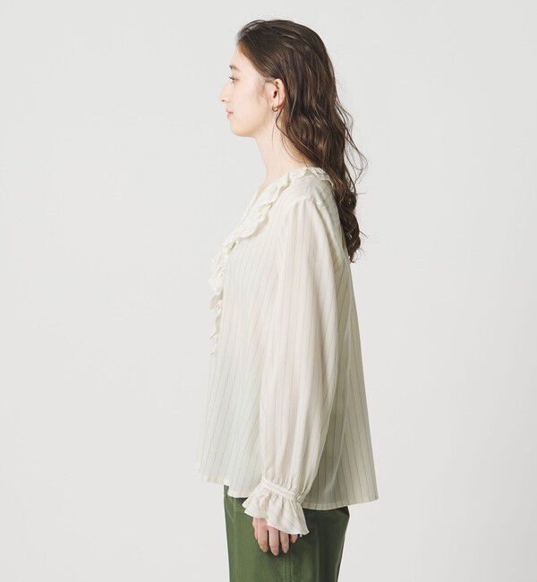 UNITED ARROWS「フリルカラー 2WAY ブラウス ‐ウォッシャブル‐」|シャツ・ブラウス|