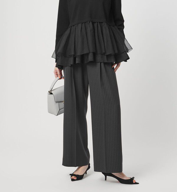 UNITED ARROWS「2タック ワイド ストレートパンツ ‐ウォッシャブル‐」|スラックス|