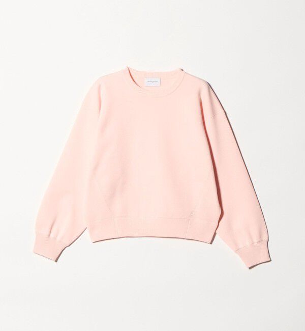 UNITED ARROWS「スウェットライク クルーネックニット ‐ウォッシャブル‐」|ニット・セーター|LT.PINK