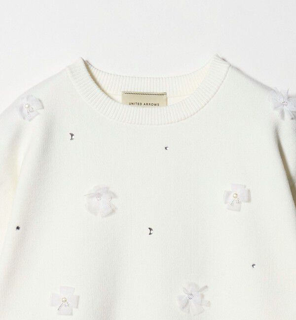 UNITED ARROWS「3D ビジュー プルオーバーニット」|ニット・セーター|