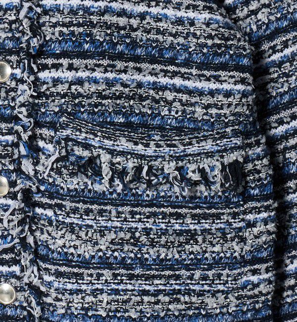 UNITED ARROWS「カラーミックス ツイードライク カーディガン」|カーディガン|