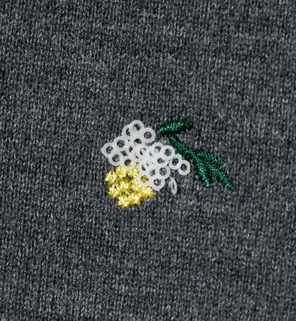 UNITED ARROWS「フラワー エンブロイダリー カーディガン」|カーディガン|