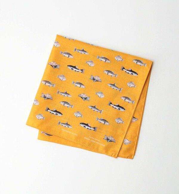 UNITED ARROWS green label relaxing「GLR シーアイランド フィッシュ ハンカチ」|ハンカチ|ORANGE