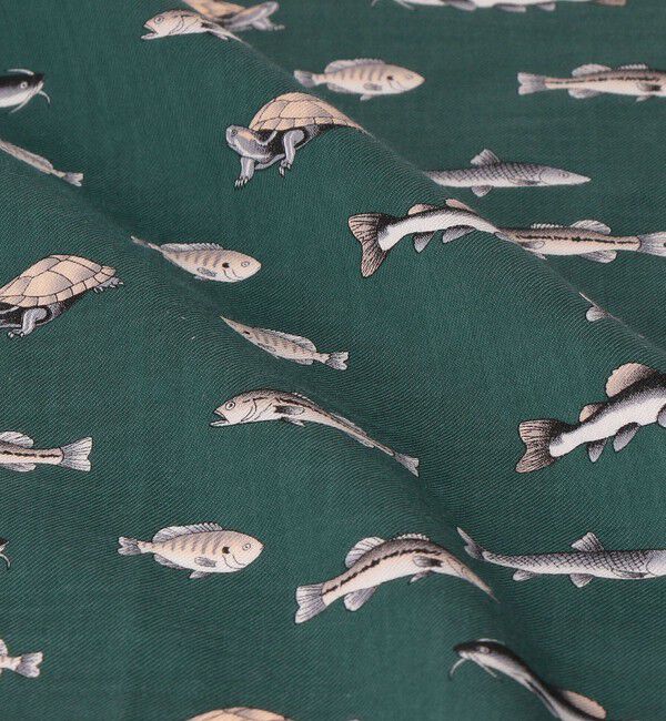 UNITED ARROWS green label relaxing「GLR シーアイランド フィッシュ ハンカチ」|ハンカチ|