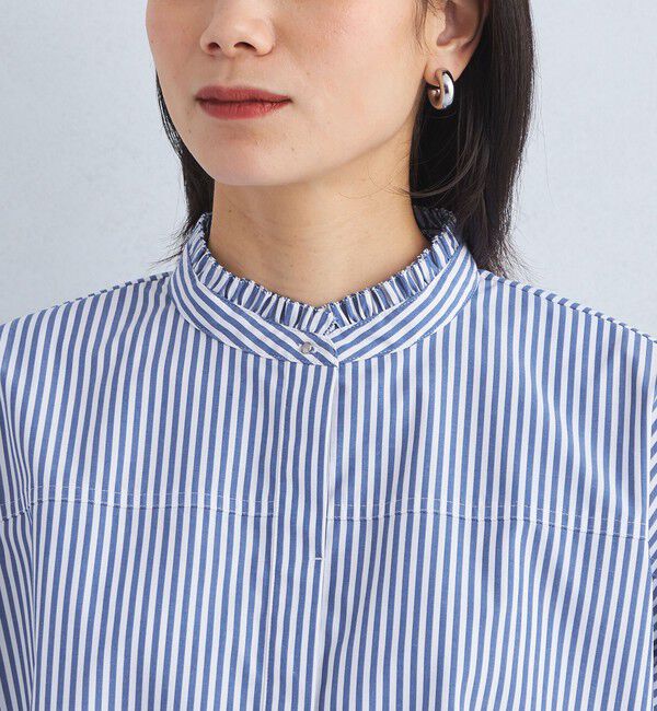 UNITED ARROWS green label relaxing「フレアスリーブ クロップド シャツ -マシンウォッシャブル・UVカット-」|シャツ・ブラウス|