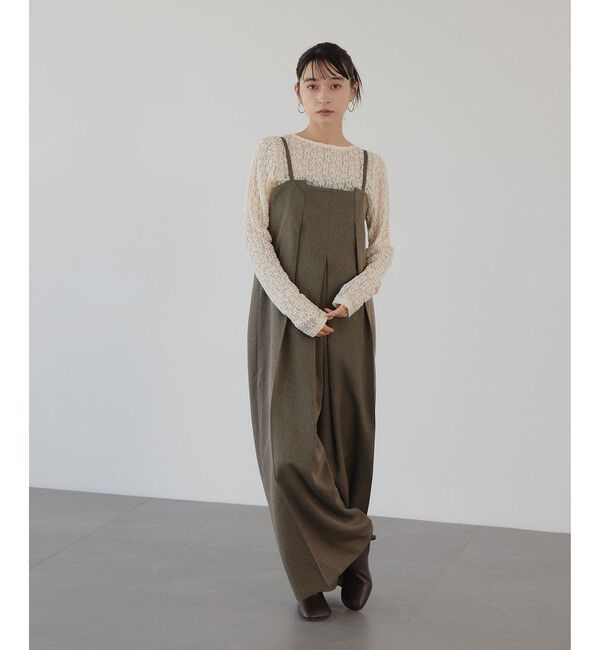 EMMEL REFINES「＜EMMEL REFINES＞EM ボックスタック キャミサロペット」|オールインワン|